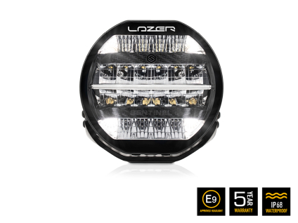 LAZER Sentinel 9'' Black – okrągła lampa LED