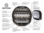 LAZER Sentinel 9'' Elite Black ze światłami pozycyjnymi – okrągła lampa LED - 10