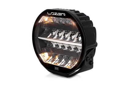 LAZER Sentinel 9'' Elite Black ze światłami pozycyjnymi – okrągła lampa LED