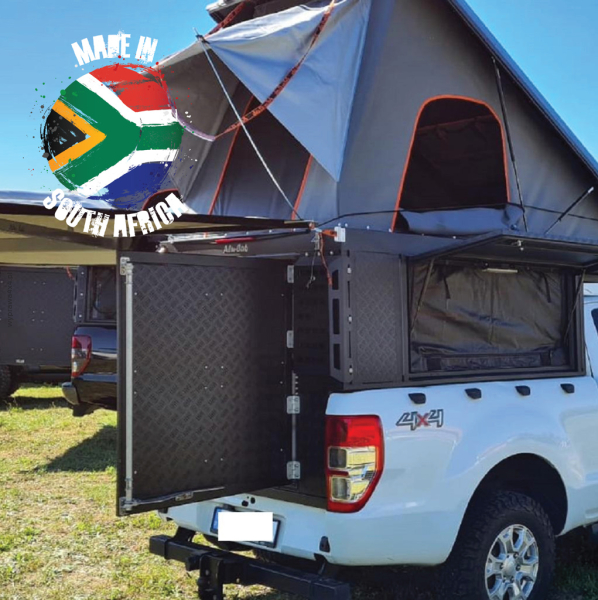 Zabudowa wyprawowa Alu-Cab Canopy Camper Ford Ranger X/Cab 2012+, czarna