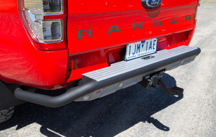 Zderzak stalowy, tylny ARB Summit Raw - Ford Ranger (2011 -) z miescejm pod czujniki parkowania