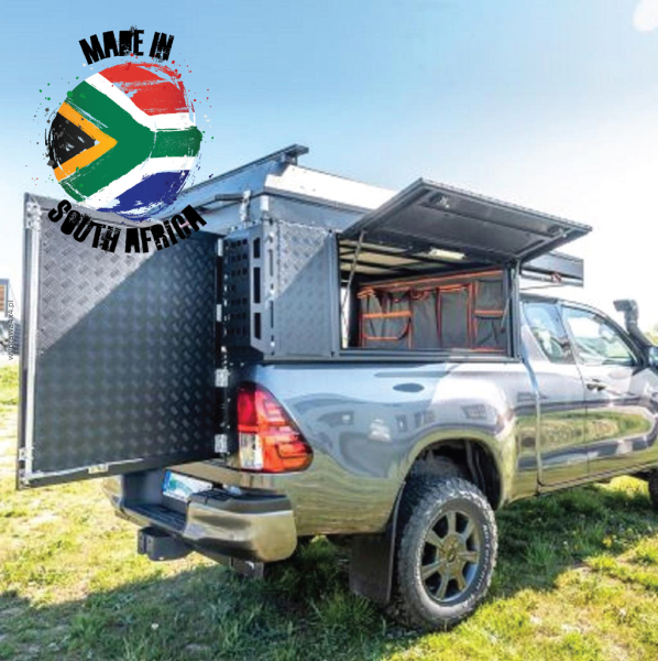 Zabudowa wyprawowa Alu-Cab Canopy Camper Hilux Revo X/Cab 2016+, czarna