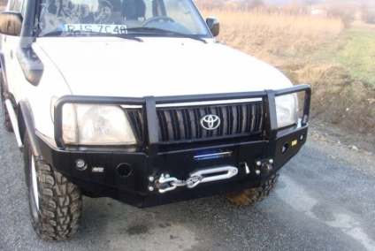 ZDERZAK PRZÓD Z BULLBAREM TOYOTA LCJ95 96-99 WERSJA BEZ POSZERZEŃ	
