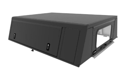 Hardtop ALU-CAB ADVENTURE Nissan Navara 2005-2015 X CAB czarny gładka powierzchnia