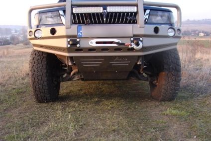 OSŁONA SILNIKA ALUMINIOWA DO ZDERZAKA F4X4 MITSUBISHI PAJERO SPORT 96-00