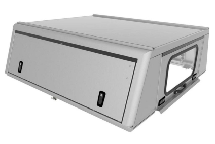 Hardtop ALU-CAB ADVENTURE VW Amarok 2010+ D CAB srebrny gładka powierzchnia