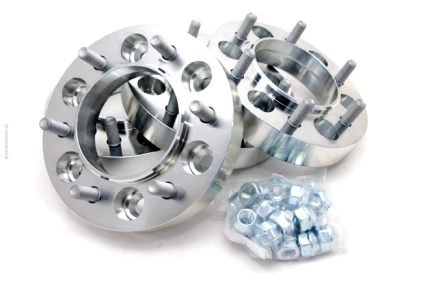 Dystanse 2 szt. 6/139,7, M12x1,5, 30 mm - srebrny