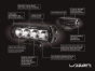 Zestaw dwóch lamp LAZER ST4 EVO z systemem montażu w fabrycznym grillu - Mercedes-Benz Vito (2020 -) - 8