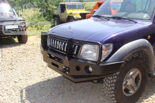 ZDERZAK PRZÓD Z BULLBAREM TOYOTA LCJ90 96-99  WERSJA Z POSZERZENIAMi