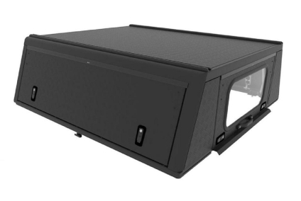 Hardtop ALU-CAB ADVENTURE Nissan Navara D40 2005-2015 D CAB czarny ryflowana powierzchnia