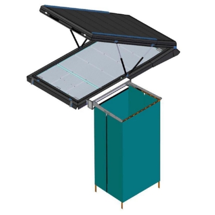 Adapter do kabiny prysznicowej "Hercules" Alu-Cab - lewy