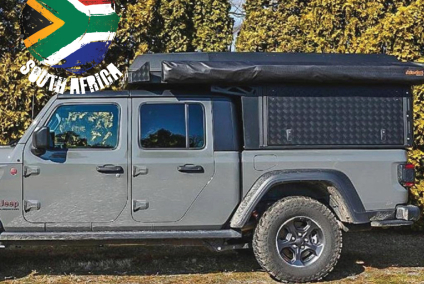 Zabudowa wyprawowa Alu-Cab Canopy Camper Jeep Gladiator D/Cab 2019+, czarna