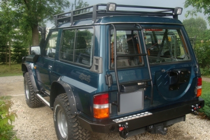 ZDERZAK TYŁ DO PODCIĘTEJ KAROSERII NISSAN PATROL Y60