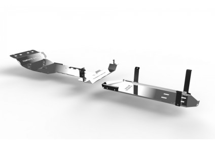 Komplet osłon podwozia Heavy Cruiser Toyota Land Cruiser J120 3.0d4d - aluminiowy