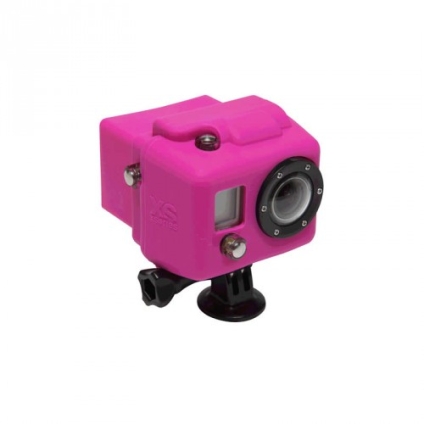 Hooded Silicon Cover For GoPro Pink