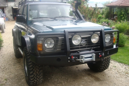 ZDERZAK PRZÓD Z BULLBAREM NISSAN PATROL Y60 BEZ LAMP